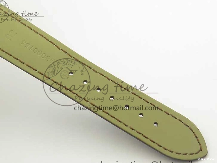 0119 Practical De Ville RG MKF 1:1 Best Edition Silver Dial RG Markers on Brown Leather Strap MIYOTA 9015 V 8049